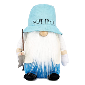 GONE FISHIN' Plush Gnome