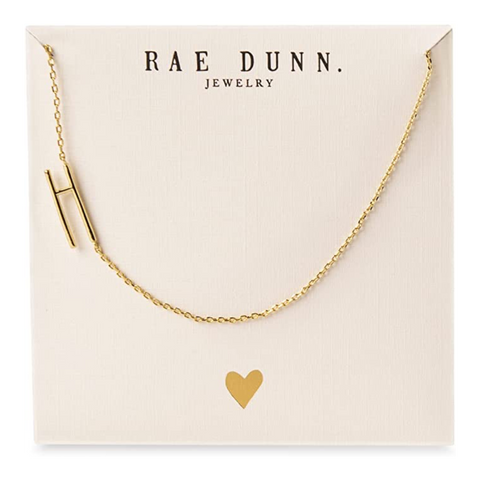 Large slanted hot sale initial necklace