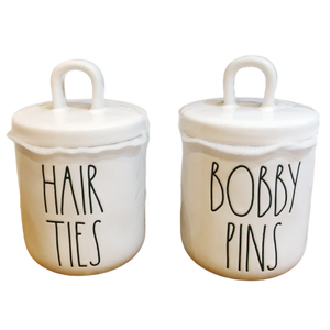 HAIR TIES & BOBBY PINS Jars