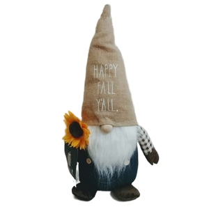 HAPPY FALL Y'ALL Plush Gnome