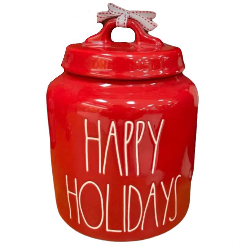 HAPPY HOLIDAYS Canister
