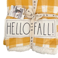Load image into Gallery viewer, HELLO FALL Sherpa Blanket
