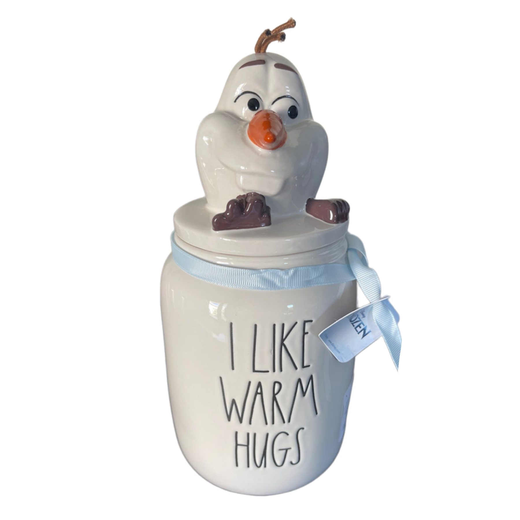 Rae Dunn Olaf canister and outlet mug