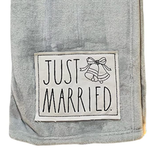 Load image into Gallery viewer, JUST MARRIED Plush Blanket
