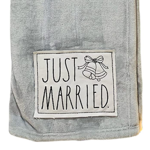 JUST MARRIED Plush Blanket