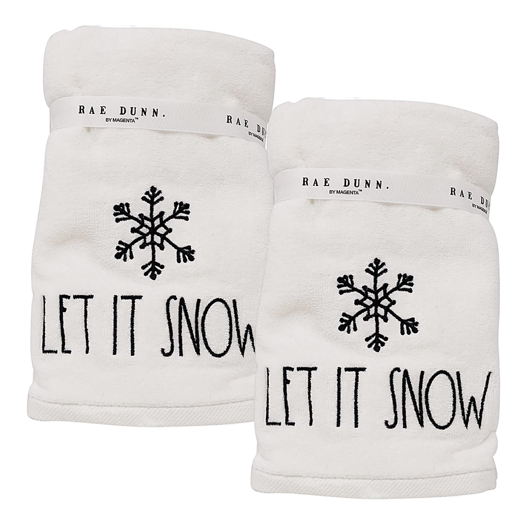 LET IT SNOW Hand Towels