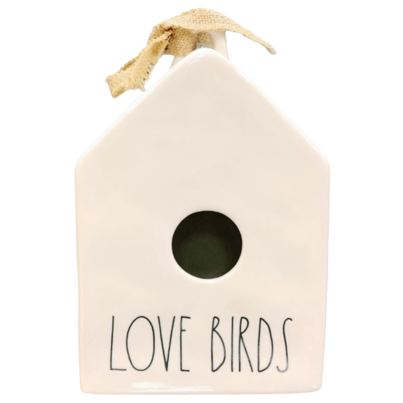 Rae Dunn WOODGRAIN KNOCK Birdhouse Bird store House