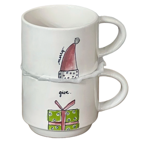 MERRY & GIVE Stacking Mugs
