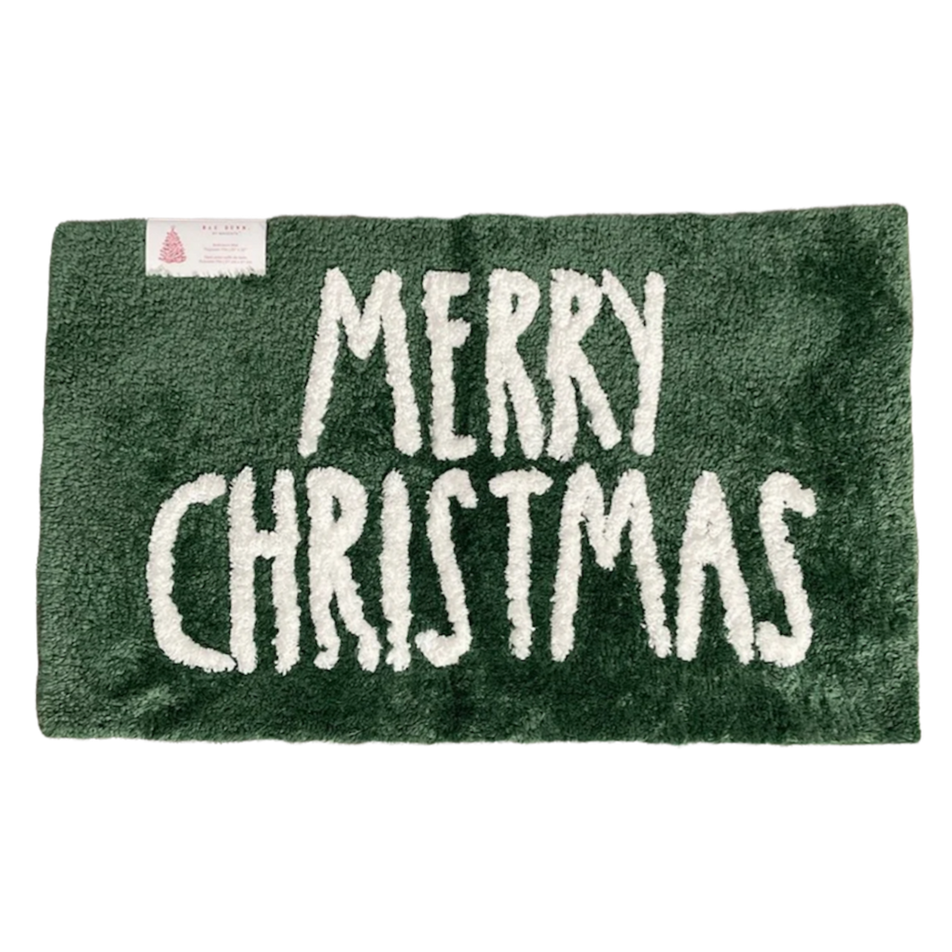 MERRY CHRISTMAS Bath Mat