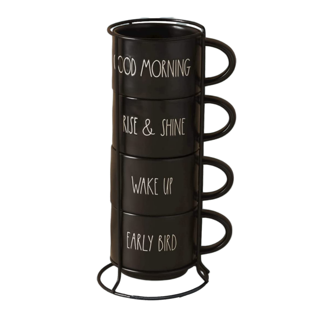 GOOD MORNING Mug Stack