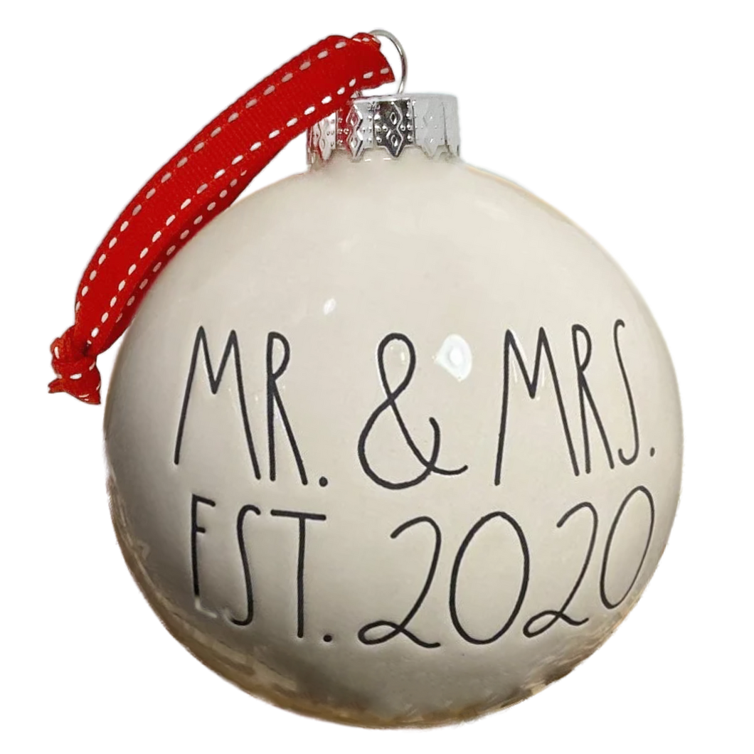 MR. MRS. EST. 2020 Ornament