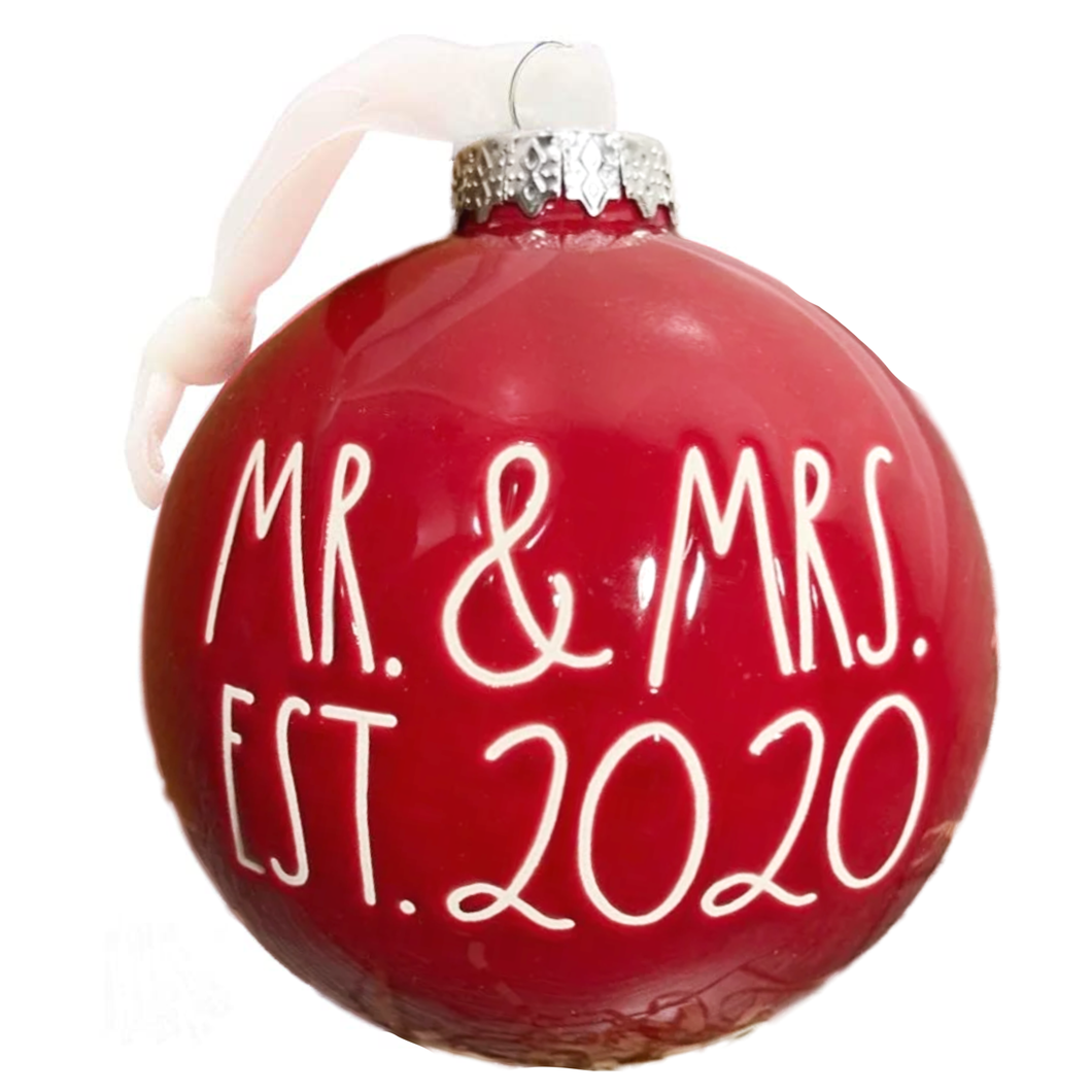 MR. MRS. EST. 2020 Ornament