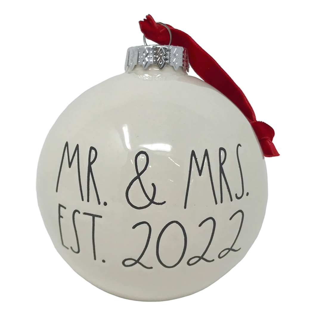 MR. MRS. EST. 2022 Ornament