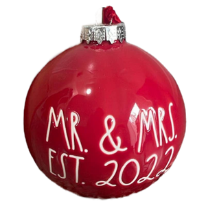 MR. MRS. EST. 2022 Ornament