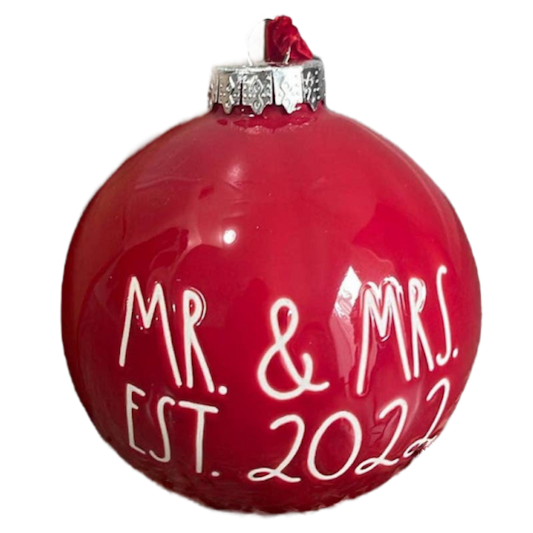 MR. MRS. EST. 2022 Ornament