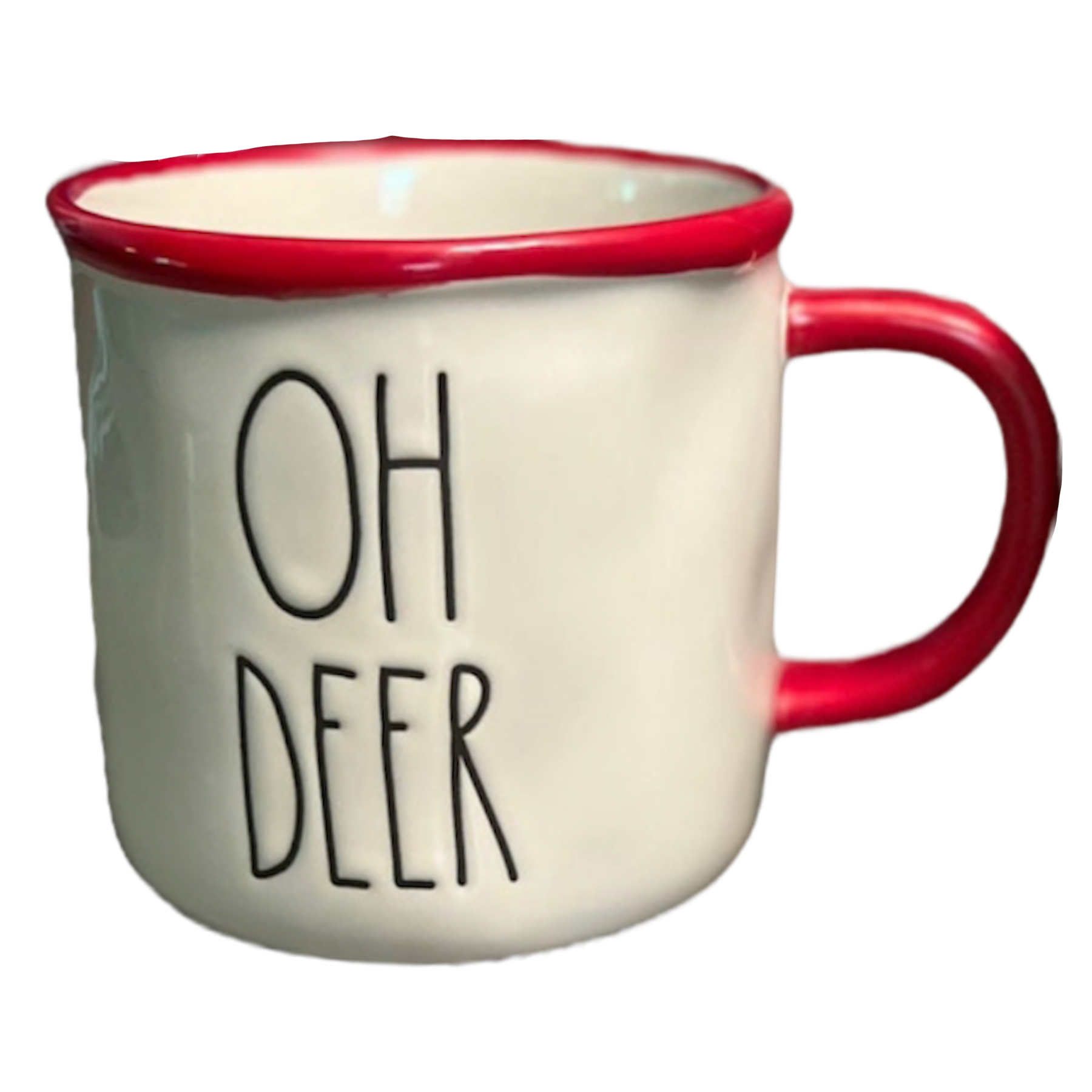 Rae Dunn OH DEER Christmas mug 2024