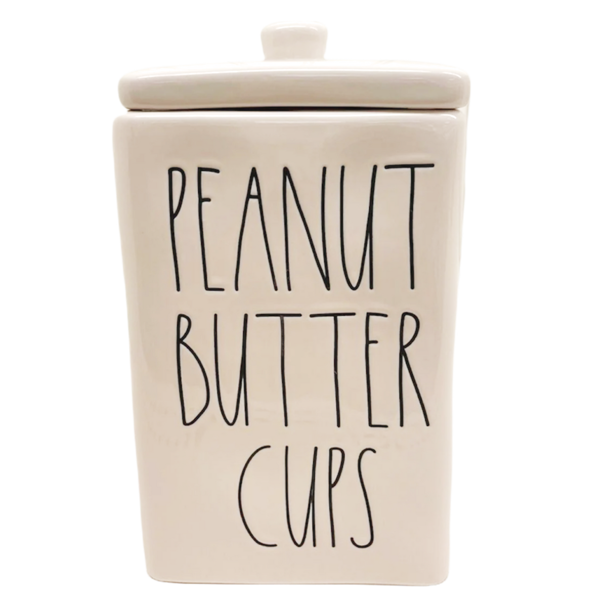 Rae Dunn PEANUT BUTTER CUPS Square Canister – Dunn Directory