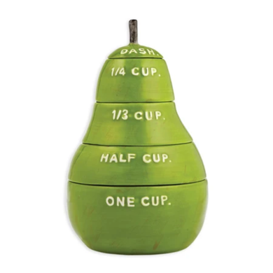 Rae Dunn Classic White Pear Measuring Cups - Phillips Trading