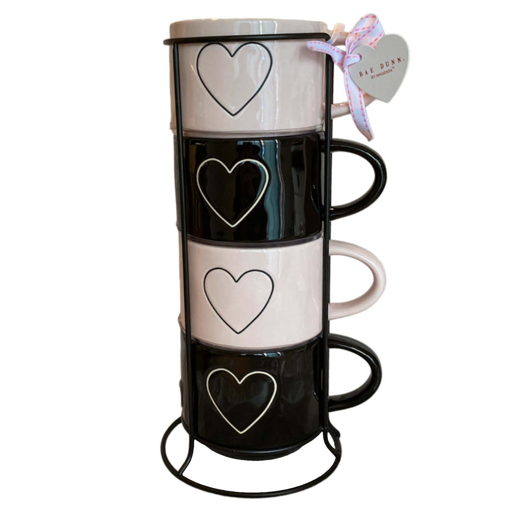 HEARTS & COFFEE Mug Stack ⤿