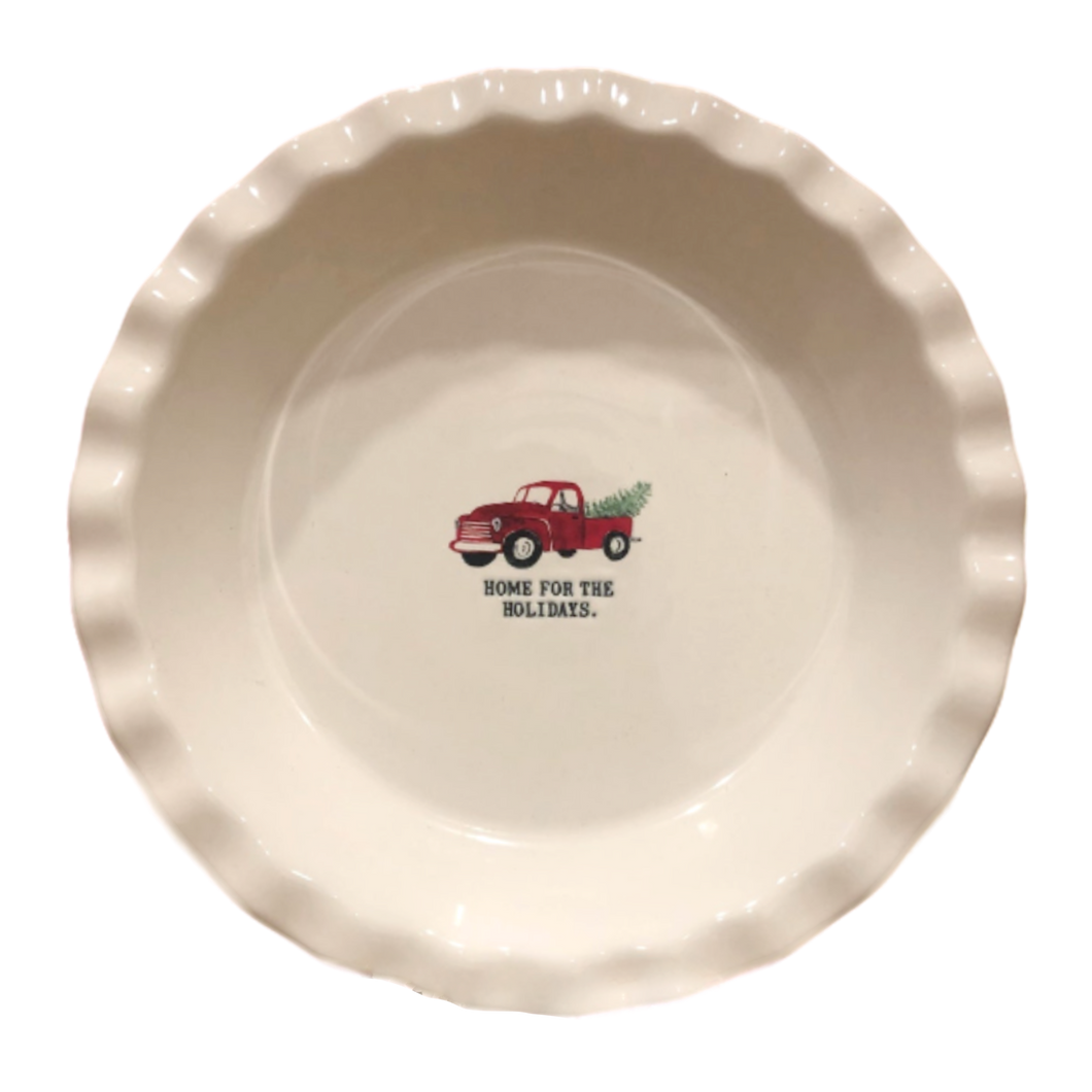RED TRUCK Pie Plate