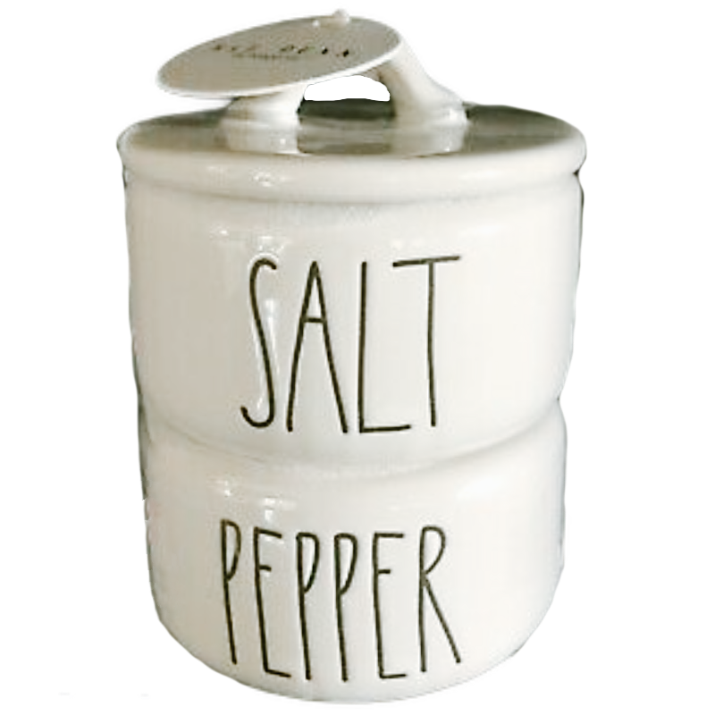 WHITE Salt & Pepper Stacker
