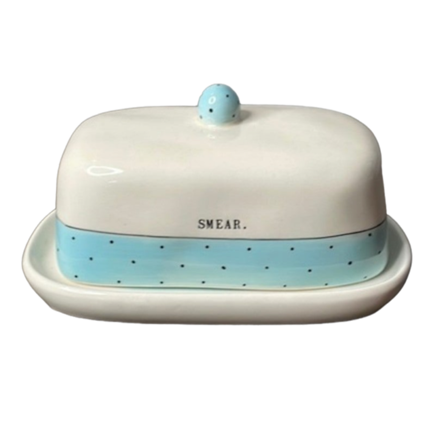 Rae Dunn Kitchen Set blue polka dot top