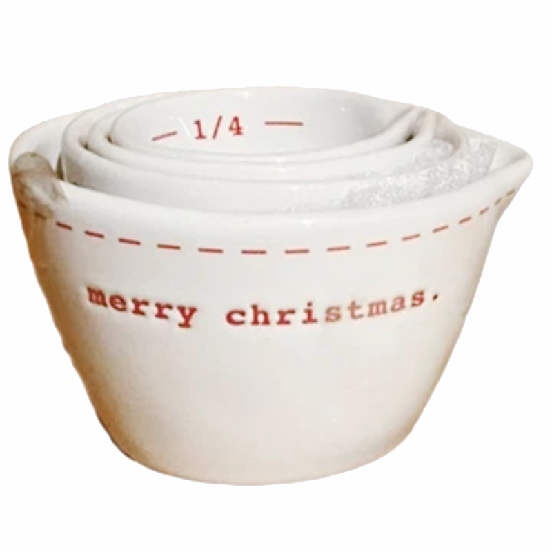 Rae Dunn Believe Christmas hot Measuring Cups