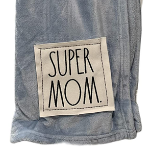 SUPER MOM Plush Blanket