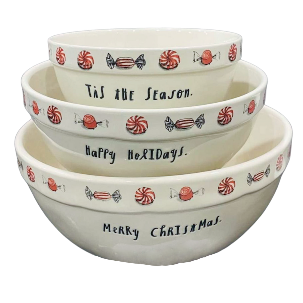 PEPPERMINT LINE Mixing Bowl Set