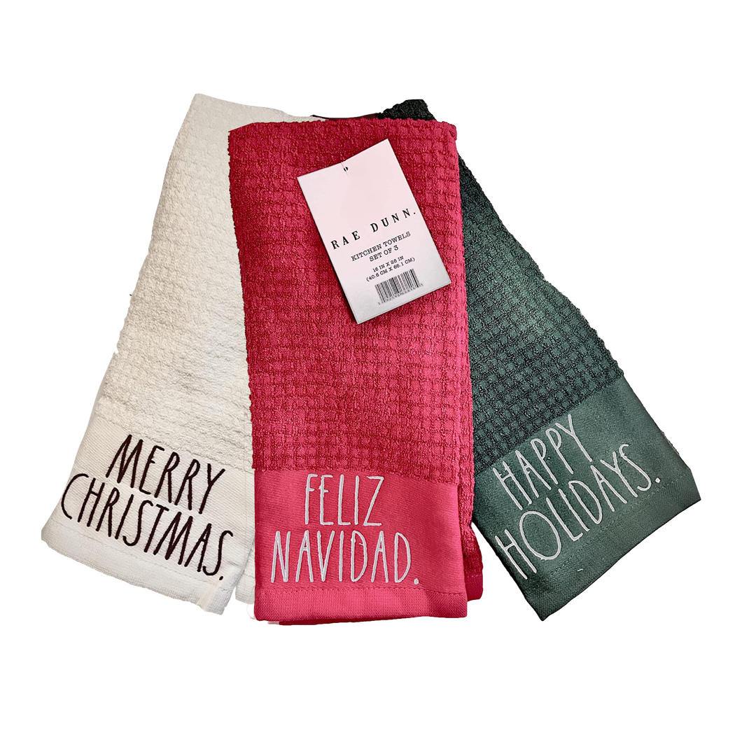 FELIZ NAVIDAD Kitchen Towels