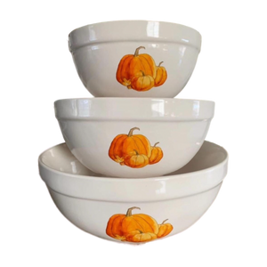 WATERCOLOR PUMPKINS Mixing Bowl Set