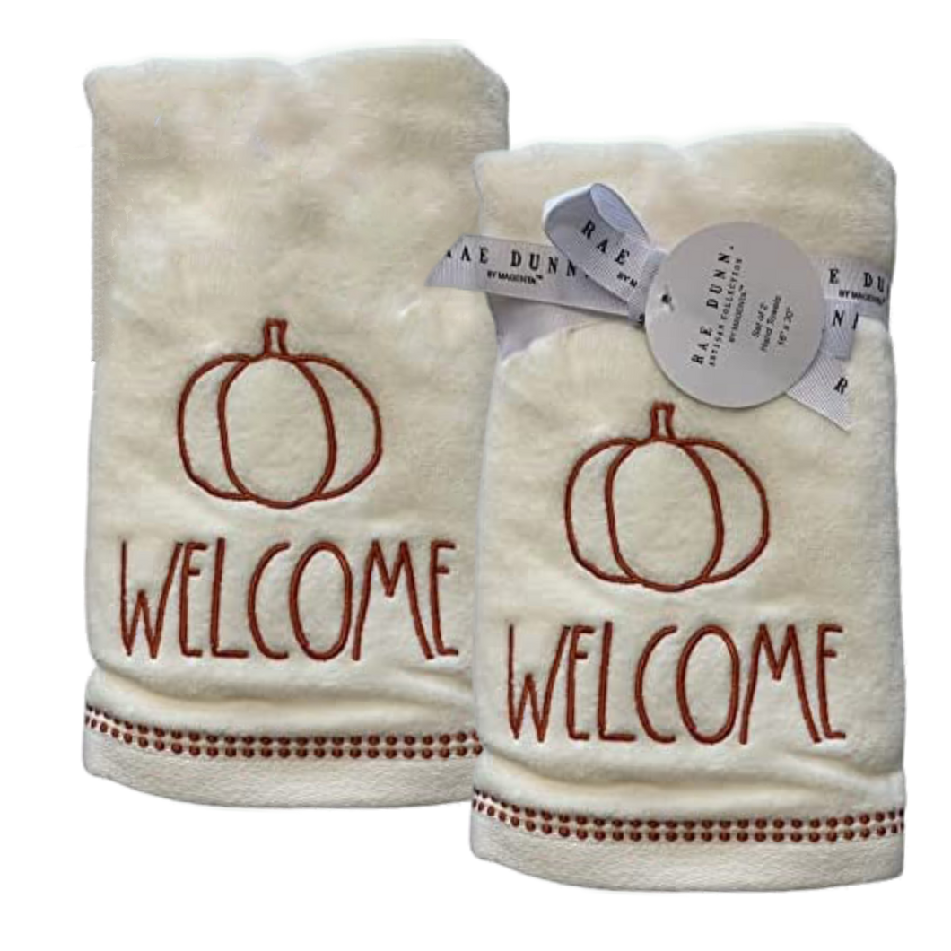 WELCOME Hand Towels