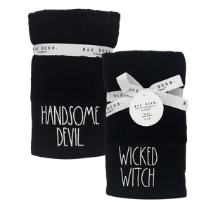 WICKED WITCH & HANDSOME DEVIL Hand Towels