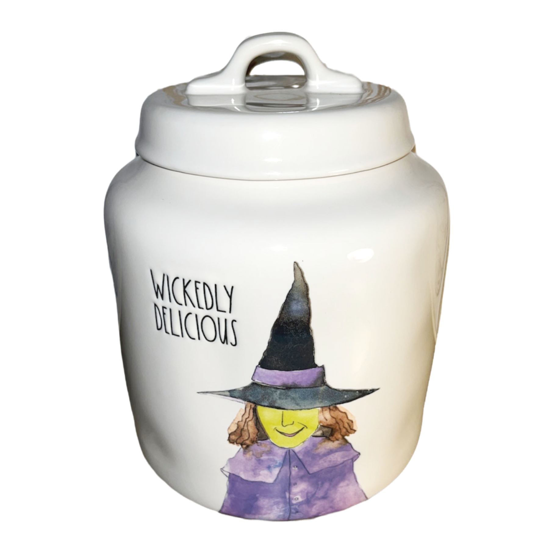 Rae Dunn White happy deals Halloween Canister