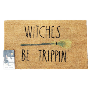 WITCHES BE TRIPPIN' Door Mat